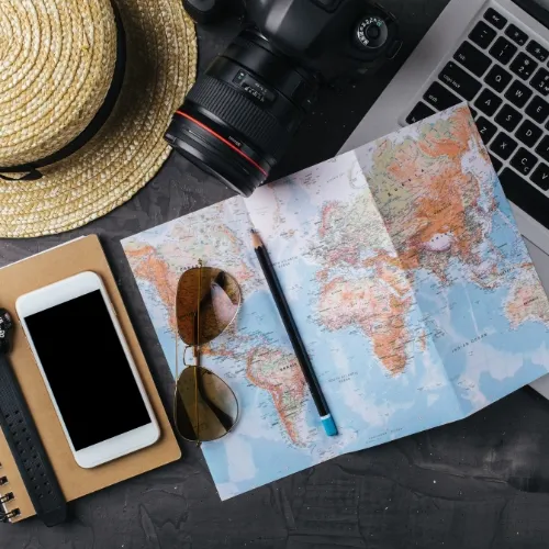 Ambulance in town photography